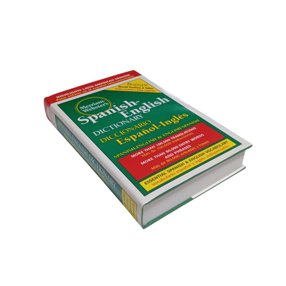 Spanish-English Dictionary by Merriam-Webster 1998 Hardcover Book